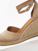 Εσπαντρίγιες platforms από δέρμα καστόρι Ragazza 0692