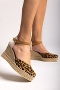 Εσπαντρίγιες platforms από συνθετικό ponyskin Ragazza 0699 - Leopard - thefashionproject.gr - RAGAZZA