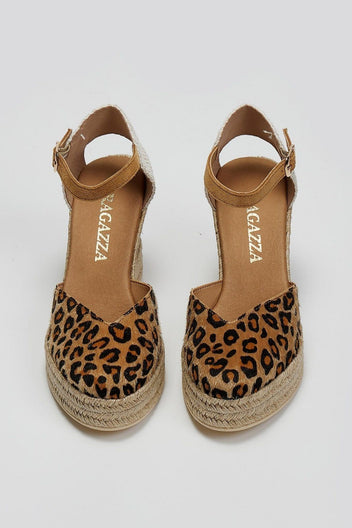Εσπαντρίγιες platforms από συνθετικό ponyskin Ragazza 0699 - Leopard - thefashionproject.gr - RAGAZZA