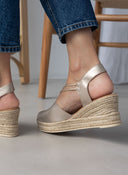 Εσπαντρίγιες platforms δερμάτινες με λάστιχα Ragazza 0705