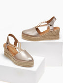 Εσπαντρίγιες platforms δερμάτινες με λάστιχα Ragazza 0705