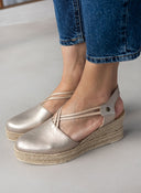 Εσπαντρίγιες platforms δερμάτινες με λάστιχα Ragazza 0705