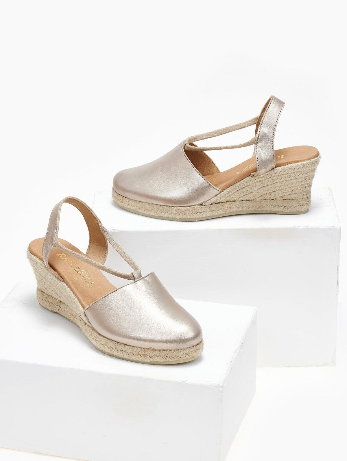 Εσπαντρίγιες platforms δερμάτινες Ragazza 0672 - Άμμου - thefashionproject.gr - RAGAZZA