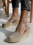 Εσπαντρίγιες platforms καστόρινες με λάστιχα Ragazza 0705