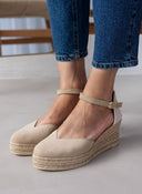 Εσπαντρίγιες platforms καστόρινες με μπαρέτα Ragazza 0706