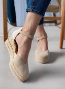 Εσπαντρίγιες platforms καστόρινες με μπαρέτα Ragazza 0706