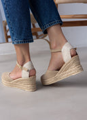 Εσπαντρίγιες platforms καστόρινες με μπαρέτα Ragazza 0706