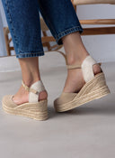 Εσπαντρίγιες platforms καστόρινες με μπαρέτα Ragazza 0706