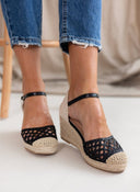 Εσπαντρίγιες platforms με πλεκτό σχέδιο Xti 142893 - Μαύρο - thefashionproject.gr - Xti Footwear