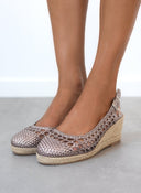 Εσπαντρίγιες platforms πλεκτές Xti 142892 - Ατσαλί - thefashionproject.gr - Xti Footwear
