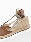 Εσπαντρίγιες platforms suede με κορδόνια - Καφέ - thefashionproject.gr - The Fashion Project