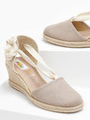 Εσπαντρίγιες platforms suede με κορδόνια - Τάουπε - thefashionproject.gr - The Fashion Project