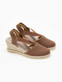 Εσπαντρίγιες platforms suede με λάστιχα - Καφέ - thefashionproject.gr - Medies