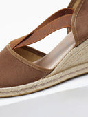 Εσπαντρίγιες platforms suede με λάστιχα - Καφέ - thefashionproject.gr - Medies