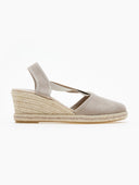 Εσπαντρίγιες platforms suede με λάστιχα - Τάουπε - thefashionproject.gr - Medies
