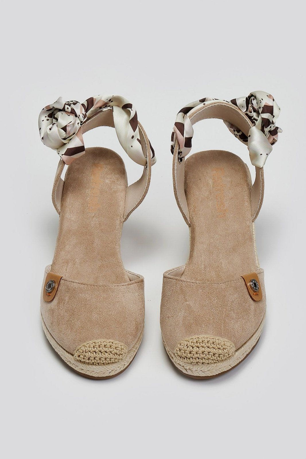 Εσπαντρίγιες platforms suede Refresh 172541 - Μπεζ - thefashionproject.gr - Refresh