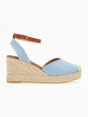 Εσπαντρίγιες platforms τζιν με μπαρέτα Erynn - Μπλε jean - thefashionproject.gr - ERYNN