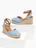 Εσπαντρίγιες platforms τζιν με μπαρέτα Erynn - Μπλε jean - thefashionproject.gr - ERYNN