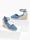 Εσπαντρίγιες platforms τζιν με μπαρέτα Refresh 171870 - Μπλε jean - thefashionproject.gr - Refresh