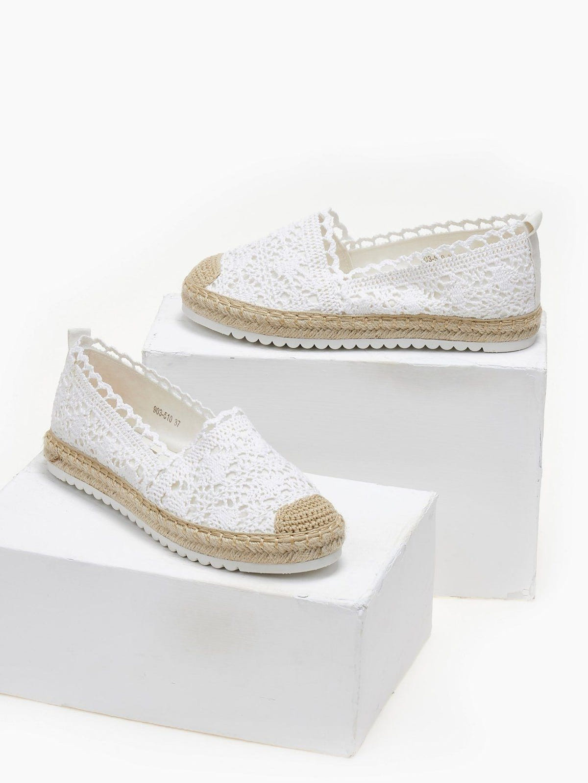 Εσπαντρίγιες πλεκτές ERYNN - Λευκό - thefashionproject.gr - ERYNN