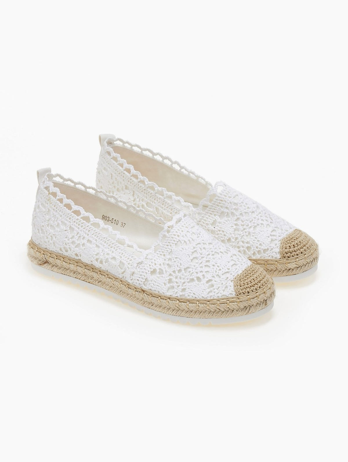 Εσπαντρίγιες πλεκτές ERYNN - Λευκό - thefashionproject.gr - ERYNN