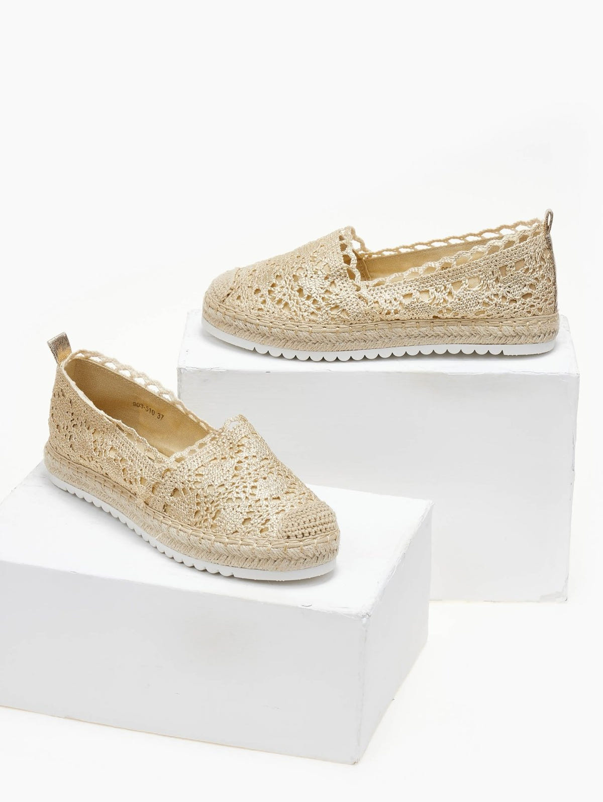 Εσπαντρίγιες πλεκτές ERYNN - Χρυσό - thefashionproject.gr - ERYNN