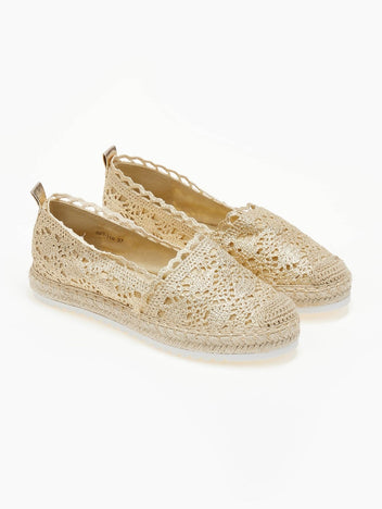 Εσπαντρίγιες πλεκτές ERYNN - Χρυσό - thefashionproject.gr - ERYNN