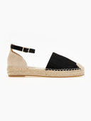 Εσπαντρίγιες suede με ανάγλυφο pattern - Μαύρο - thefashionproject.gr - Super Mode