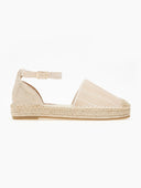 Εσπαντρίγιες suede με ανάγλυφο pattern - Μπεζ - thefashionproject.gr - Super Mode