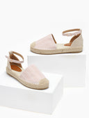 Εσπαντρίγιες suede με ανάγλυφο pattern - Ροζ - thefashionproject.gr - Super Mode