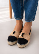 Εσπαντρίγιες suede με διχρωμία ERYNN - Κάμελ - thefashionproject.gr - ERYNN