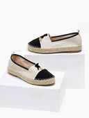 Εσπαντρίγιες suede με διχρωμία ERYNN - Μπεζ - thefashionproject.gr - ERYNN