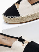 Εσπαντρίγιες suede με διχρωμία ERYNN - Μπεζ - thefashionproject.gr - ERYNN