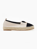 Εσπαντρίγιες suede με διχρωμία ERYNN - Μπεζ - thefashionproject.gr - ERYNN