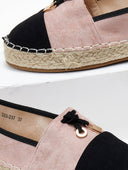 Εσπαντρίγιες suede με διχρωμία ERYNN - Ροζ - thefashionproject.gr - ERYNN