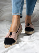Εσπαντρίγιες suede με διχρωμία ERYNN - Ροζ - thefashionproject.gr - ERYNN