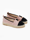 Εσπαντρίγιες suede με διχρωμία ERYNN - Ροζ - thefashionproject.gr - ERYNN