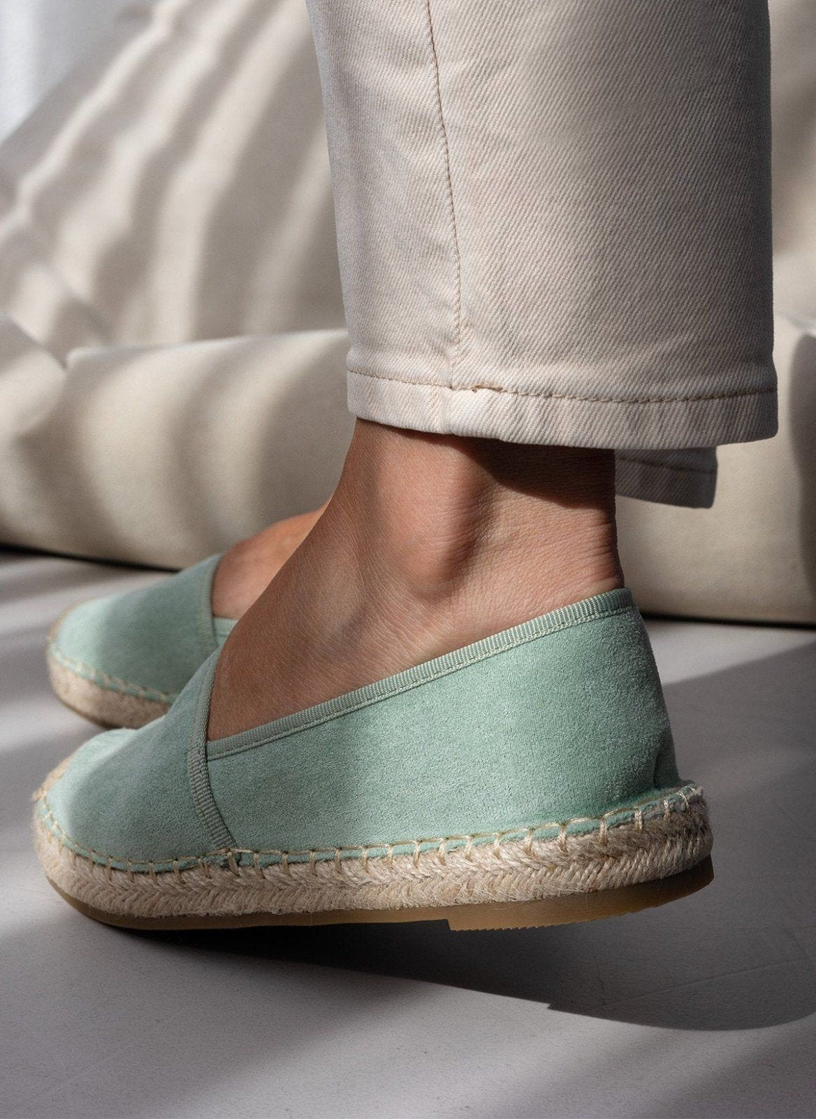 Εσπαντρίγιες suede με εξωτερική ραφή - Βεραμάν - thefashionproject.gr - Super Mode