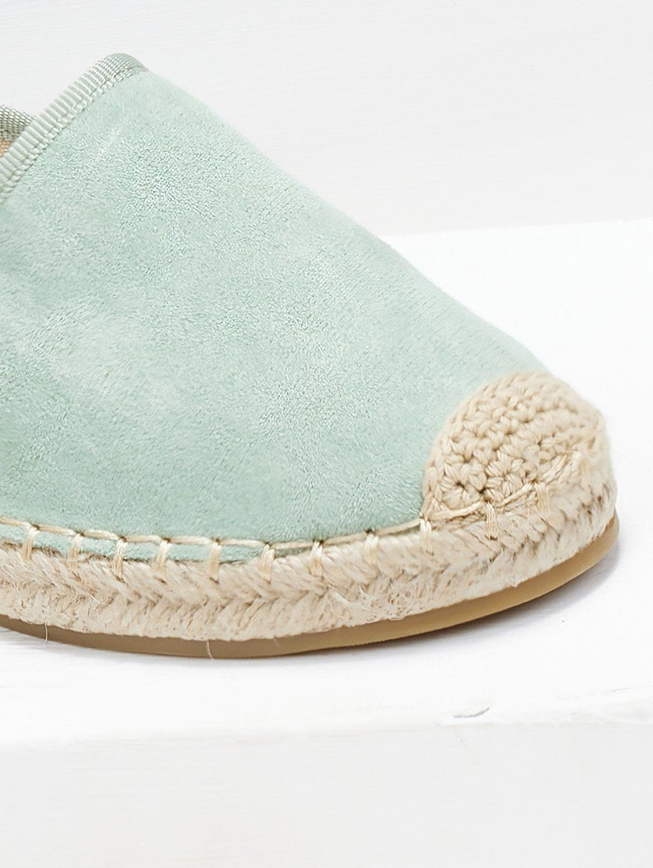 Εσπαντρίγιες suede με εξωτερική ραφή - Βεραμάν - thefashionproject.gr - Super Mode
