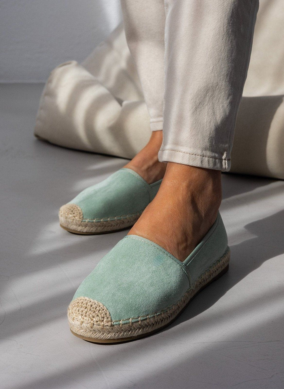 Εσπαντρίγιες suede με εξωτερική ραφή - Βεραμάν - thefashionproject.gr - Super Mode