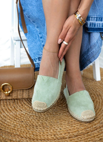 Εσπαντρίγιες suede με εξωτερική ραφή Erynn - Βεραμάν - thefashionproject.gr - ERYNN