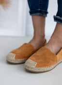 Εσπαντρίγιες suede με εξωτερική ραφή Erynn - Κάμελ - thefashionproject.gr - ERYNN