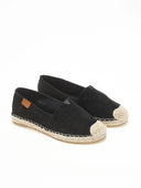Εσπαντρίγιες suede με εξωτερική ραφή Erynn - Μαύρο - thefashionproject.gr - ERYNN