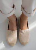 Εσπαντρίγιες suede με εξωτερική ραφή Erynn - Μπεζ - thefashionproject.gr - ERYNN