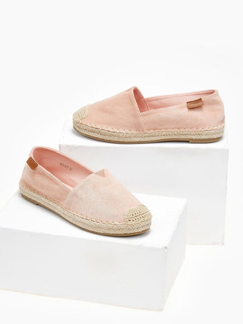 Εσπαντρίγιες suede με εξωτερική ραφή Erynn - Ροζ - thefashionproject.gr - ERYNN