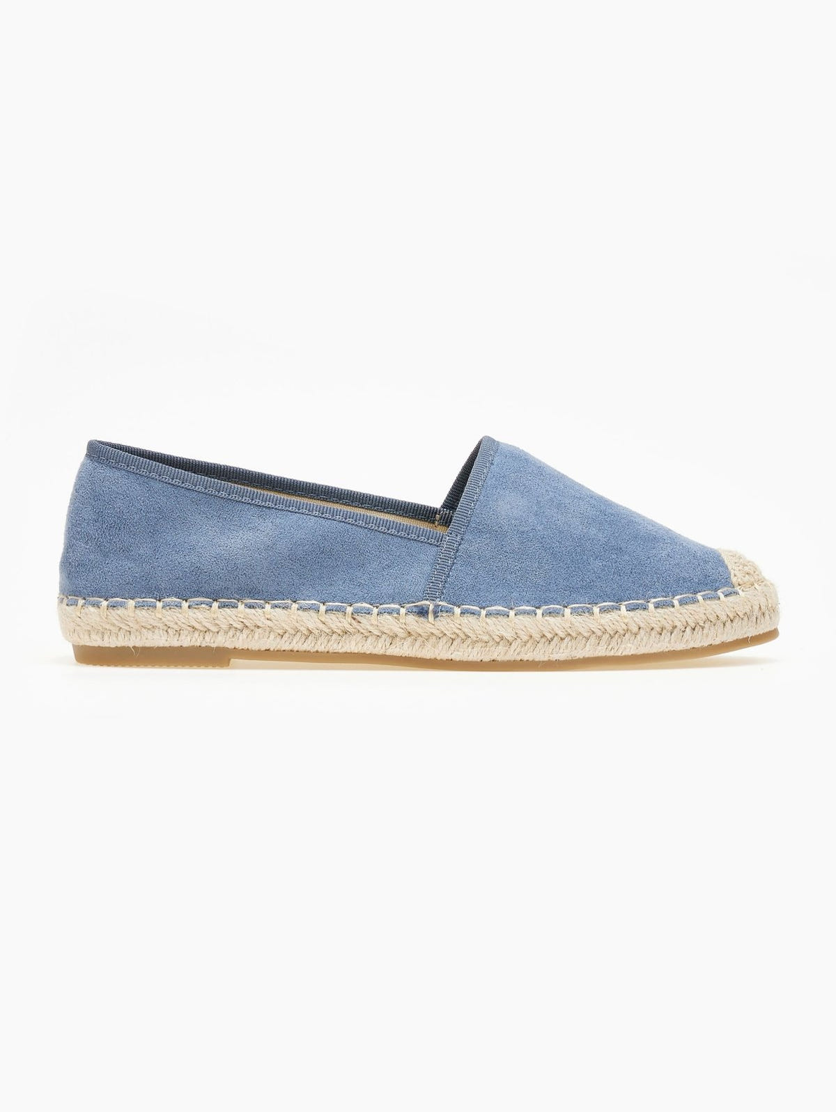 Εσπαντρίγιες suede με εξωτερική ραφή - Γαλάζιο - thefashionproject.gr - Super Mode