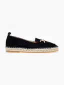 Εσπαντρίγιες suede με εξωτερική ραφή - Μαύρο - thefashionproject.gr - Bellucci