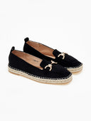 Εσπαντρίγιες suede με εξωτερική ραφή - Μαύρο - thefashionproject.gr - Bellucci