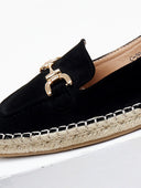 Εσπαντρίγιες suede με εξωτερική ραφή - Μαύρο - thefashionproject.gr - Bellucci