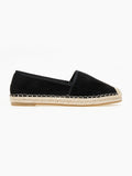 Εσπαντρίγιες suede με εξωτερική ραφή - Μαύρο - thefashionproject.gr - Super Mode
